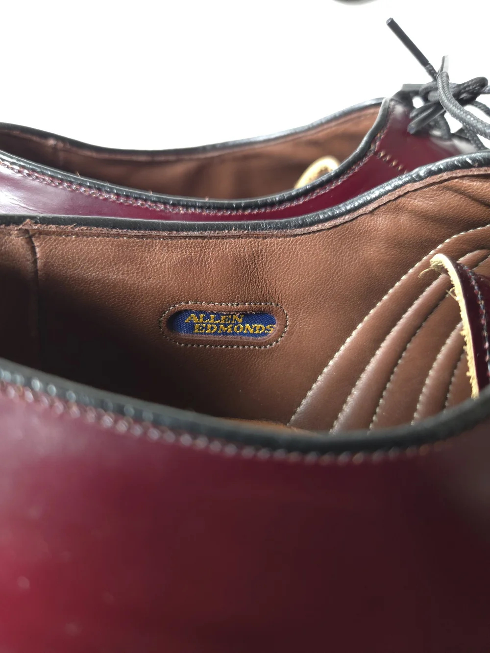 Allen Edmonds polished burgundy